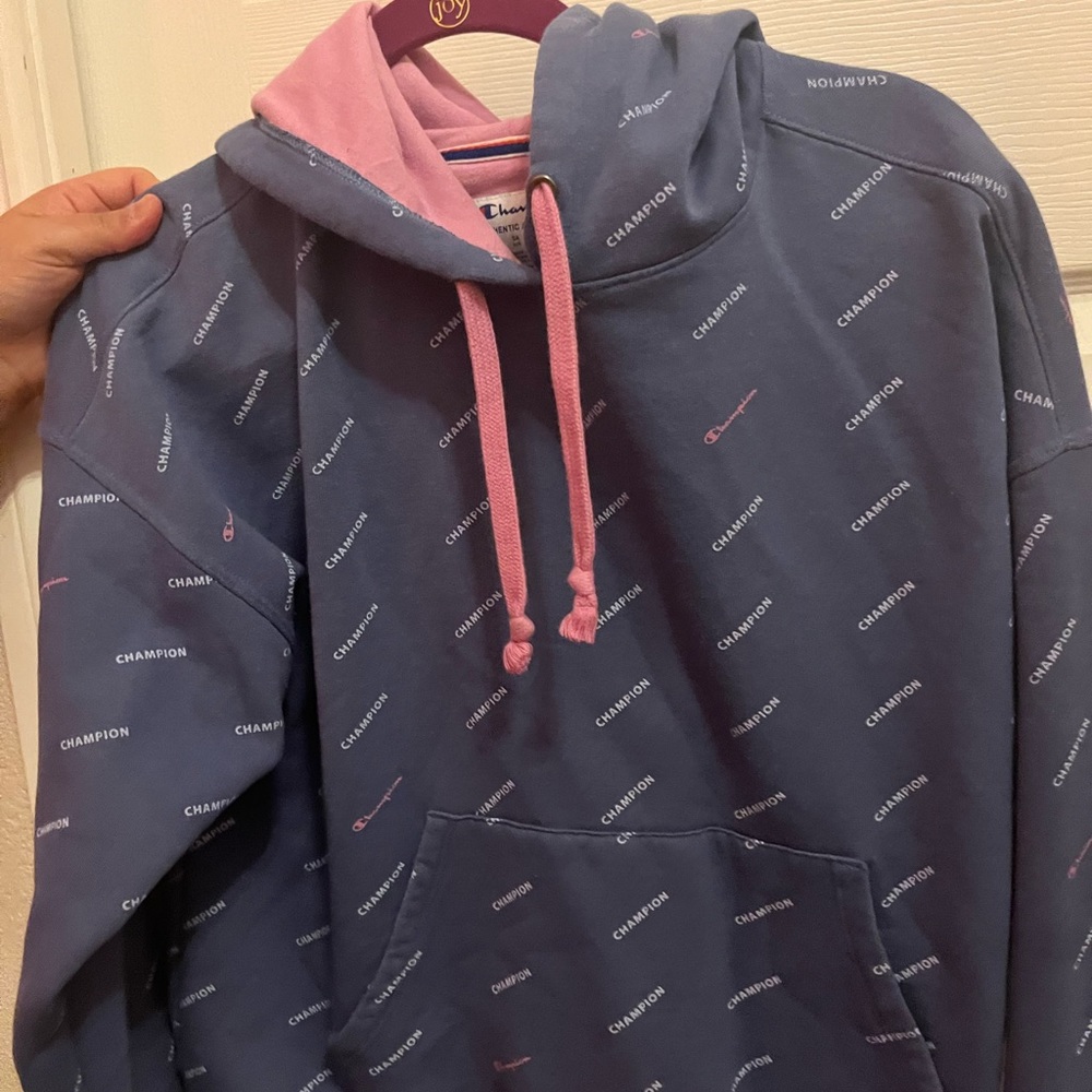 Champion blue and pink sweater